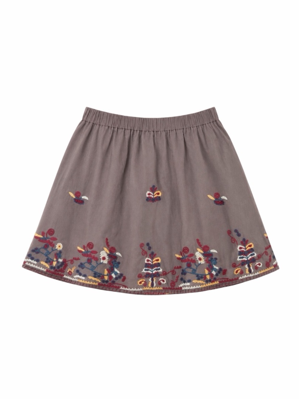 Fossil Y2K Women's Embroidered 100% Cotton Skirt size small - Mexican folk style